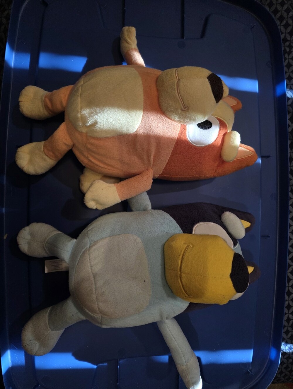 Bluey & Bingo!  Orange and Light Blue Plush Animal Toy Set - Soft Kids Toys